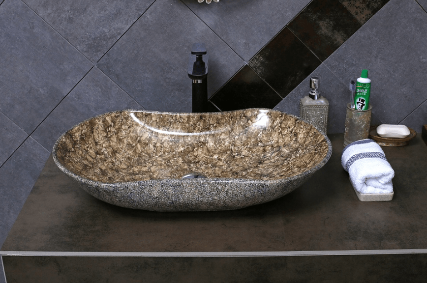 bathroom sink that can be used for rinsing facial hair