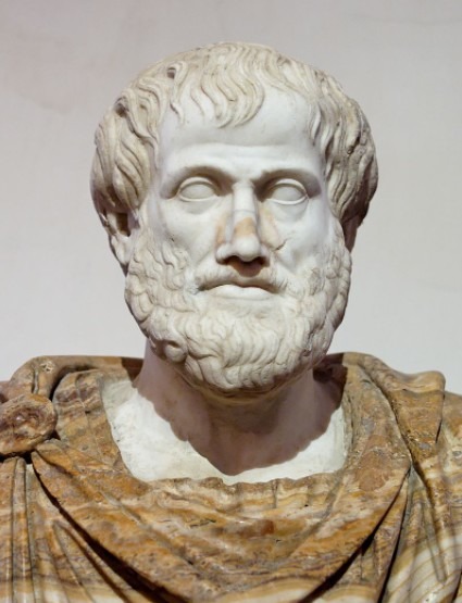 Famous philosopher Aristotle with a beard
